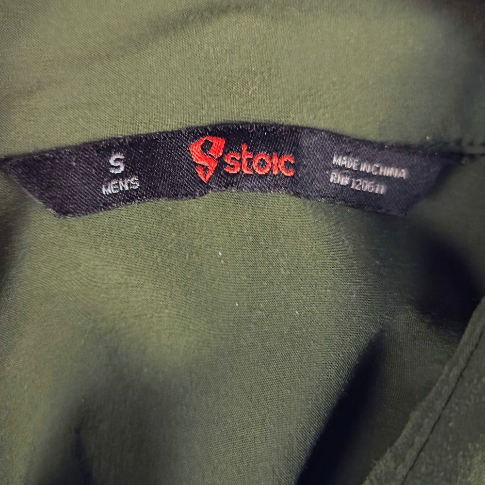 Stoic Button-Down‎ Shirt Nikwax Water Repellent Hiking Outdoor Olive Green S - Picture 3 of 6